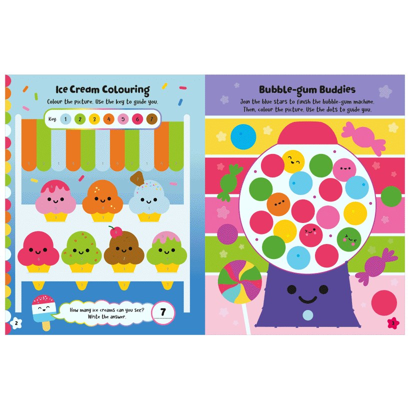 Product image 6 of Squishy Friends: Foodie Cuties, a sticker activity book for ages 4+, by Make Believe Ideas.