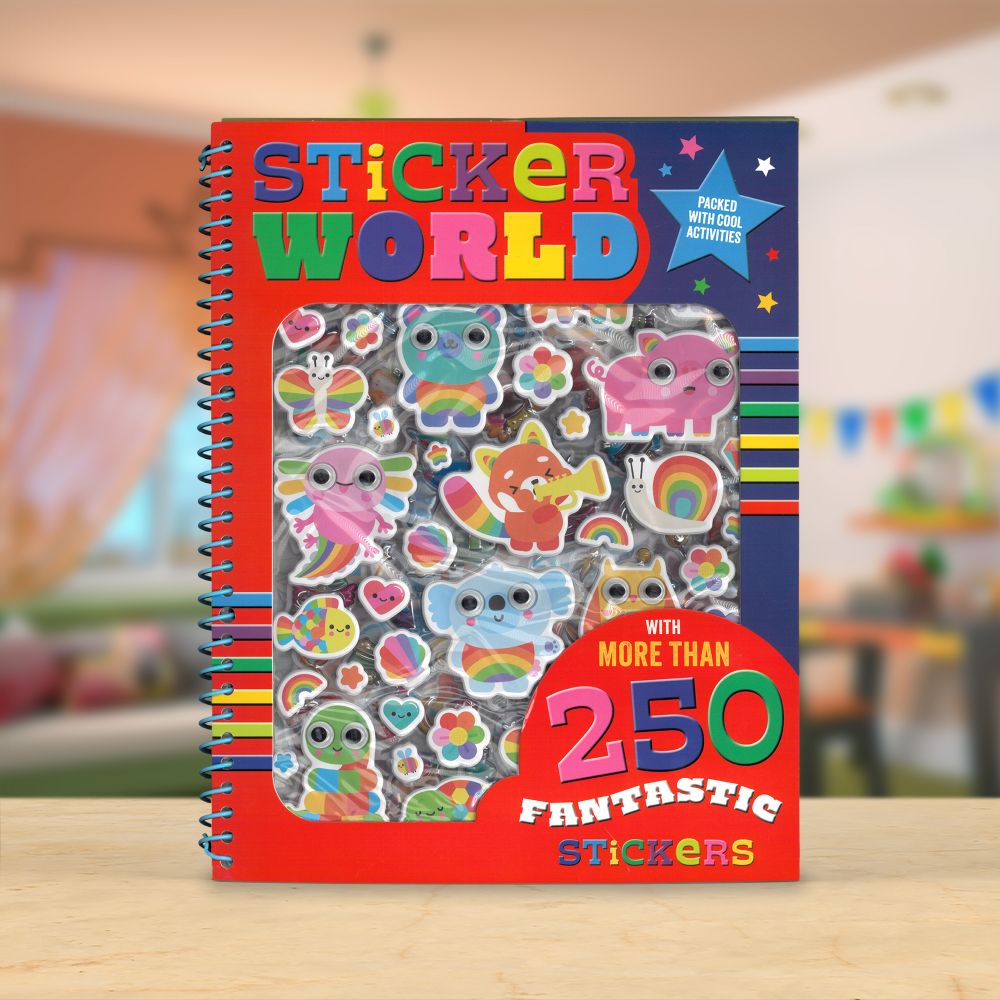 Product image 2 of Sticker World Activity Book, a sticker activity book for ages 4+, by Make Believe Ideas.
