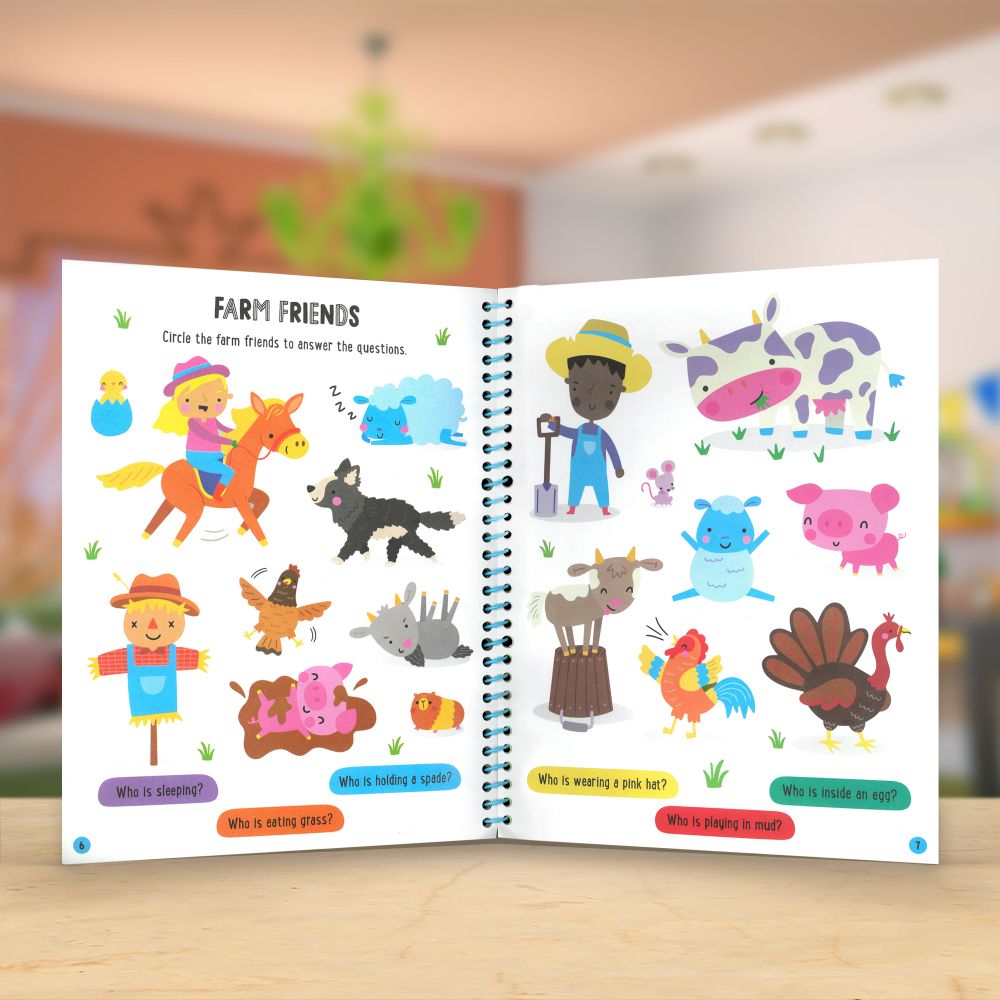 Product image 5 of Sticker World Activity Book, a sticker activity book for ages 4+, by Make Believe Ideas.