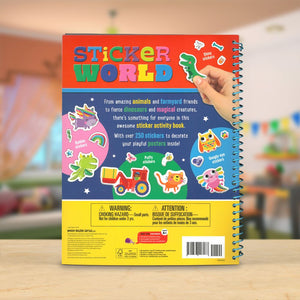 Product image 6 of Sticker World Activity Book, a sticker activity book for ages 4+, by Make Believe Ideas.