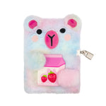 Product image 1 of Strawberry Milk Capybara Diary, a stationery item for ages 3+, by Make Believe Ideas.