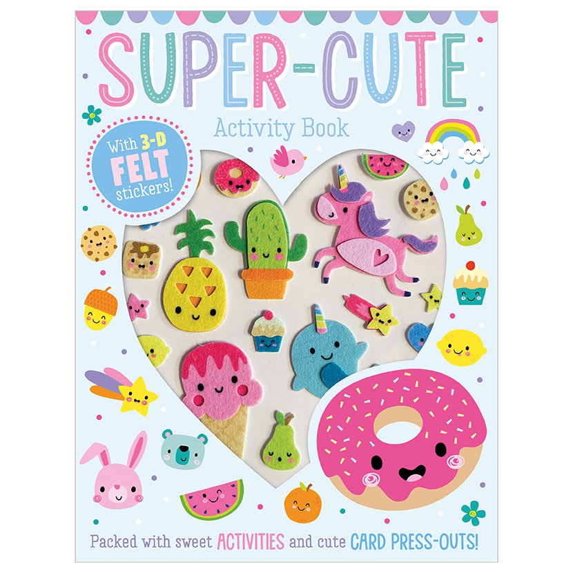 Product image 1 of Super-Cute Activity Book, a sticker activity book for ages 4+, by Make Believe Ideas.