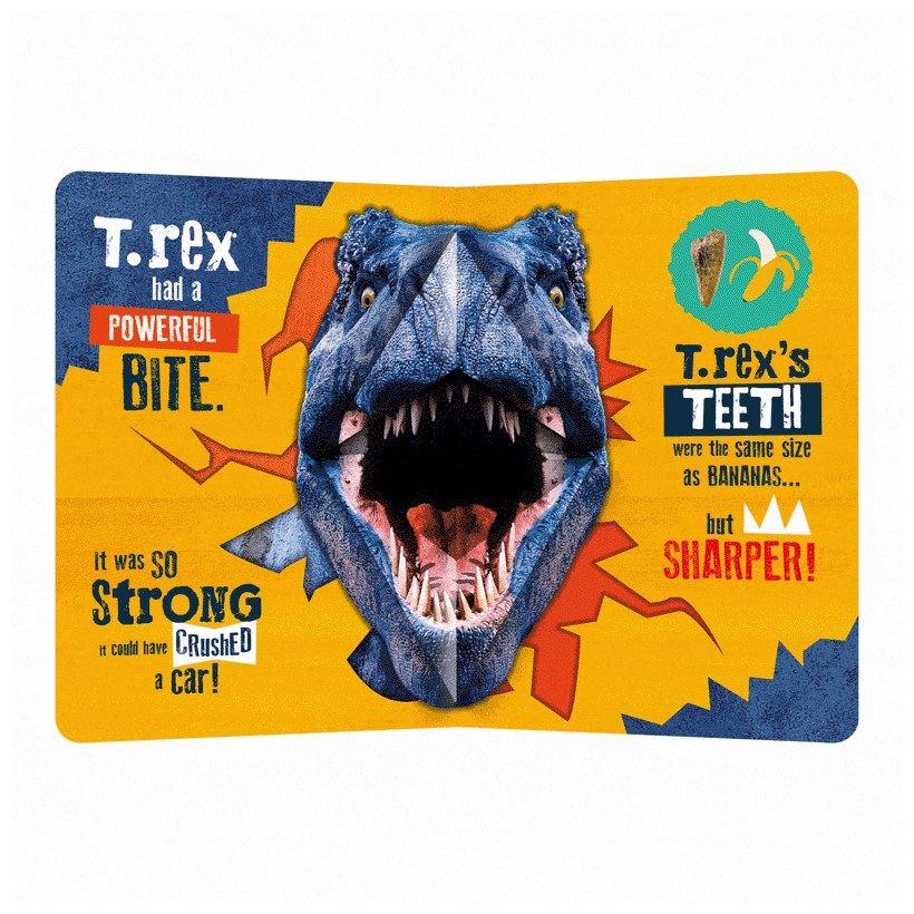 Product image 12 of T. rex vs Spinosaurus, a board book for ages 0+, by Make Believe Ideas.