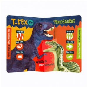 Product image 19 of T. rex vs Spinosaurus, a board book for ages 0+, by Make Believe Ideas.