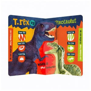 Product image 22 of T. rex vs Spinosaurus, a board book for ages 0+, by Make Believe Ideas.