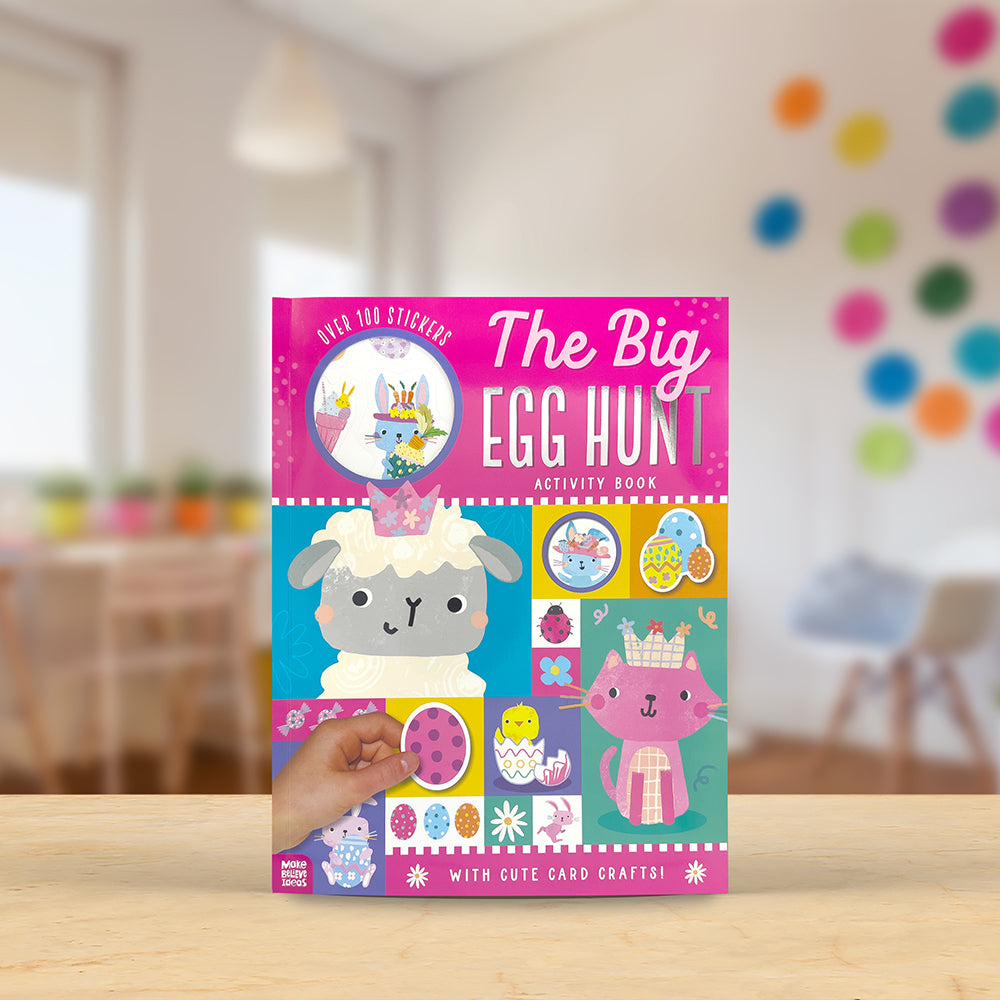 Product image 2 of The Big Egg Hunt Activity Book, a sticker activity book for ages 4+, by Make Believe Ideas.