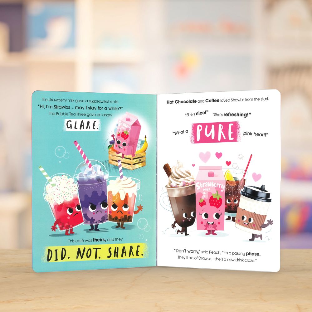 Product image 3 of The Bubble Tea Three, a picture book for ages 3+, by Make Believe Ideas.