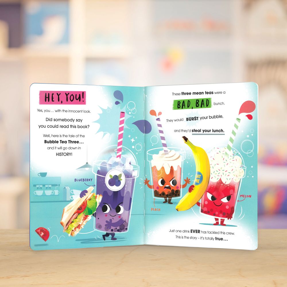 Product image 4 of The Bubble Tea Three, a picture book for ages 3+, by Make Believe Ideas.