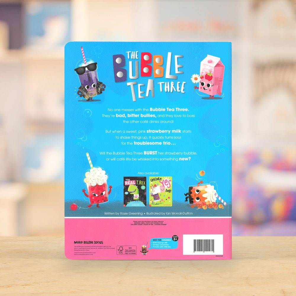 Product image 6 of The Bubble Tea Three, a picture book for ages 3+, by Make Believe Ideas.