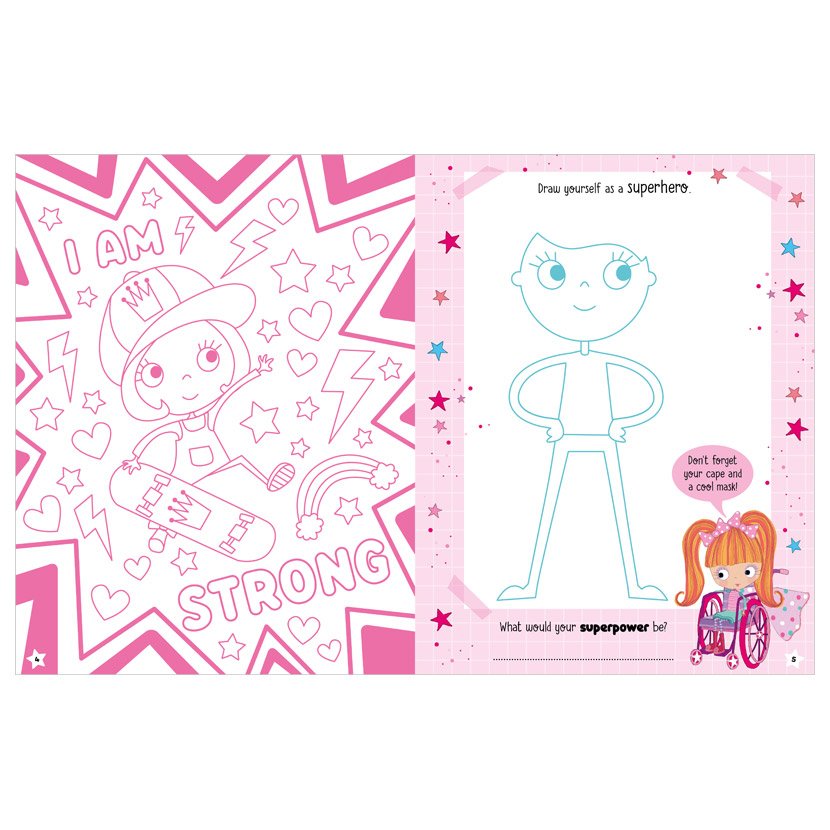 Product image 3 of The Pink and Powerfuls, a sticker activity book for ages 5+, by Make Believe Ideas.
