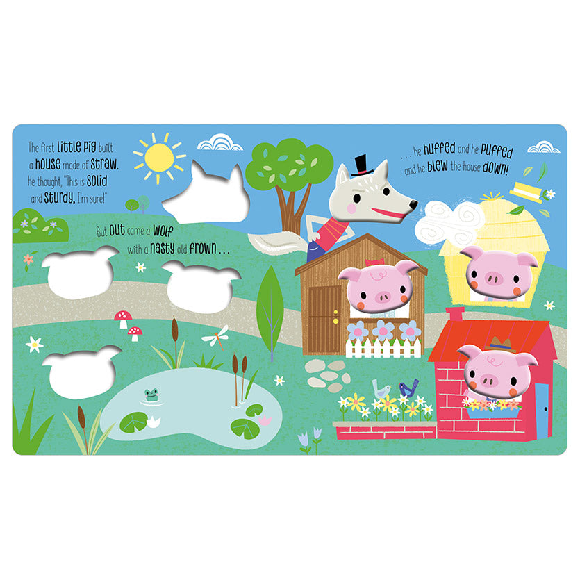 Product image 3 of The Three Little Pigs, a board book for ages 0+, by Make Believe Ideas.