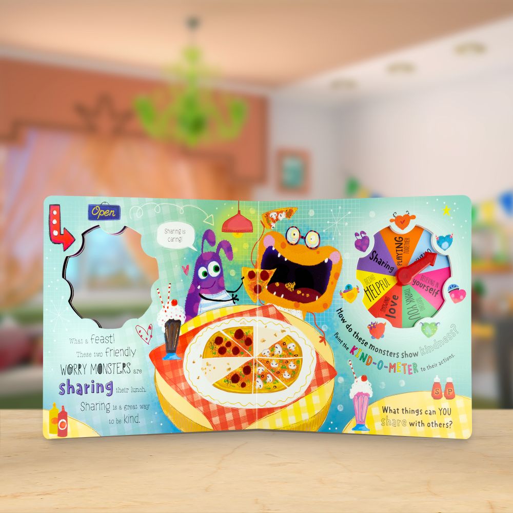 Product image 5 of The Very Hungry Worry Monsters Kind-o-meter, a board book for ages 3+, by Make Believe Ideas.