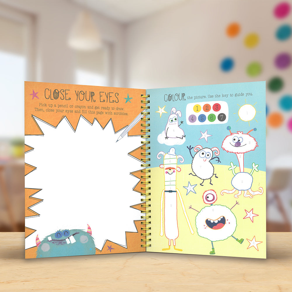 Product image 3 of The Very Hungry Worry Monsters Mindful Journal, a sticker activity book for ages 4+, by Make Believe Ideas.
