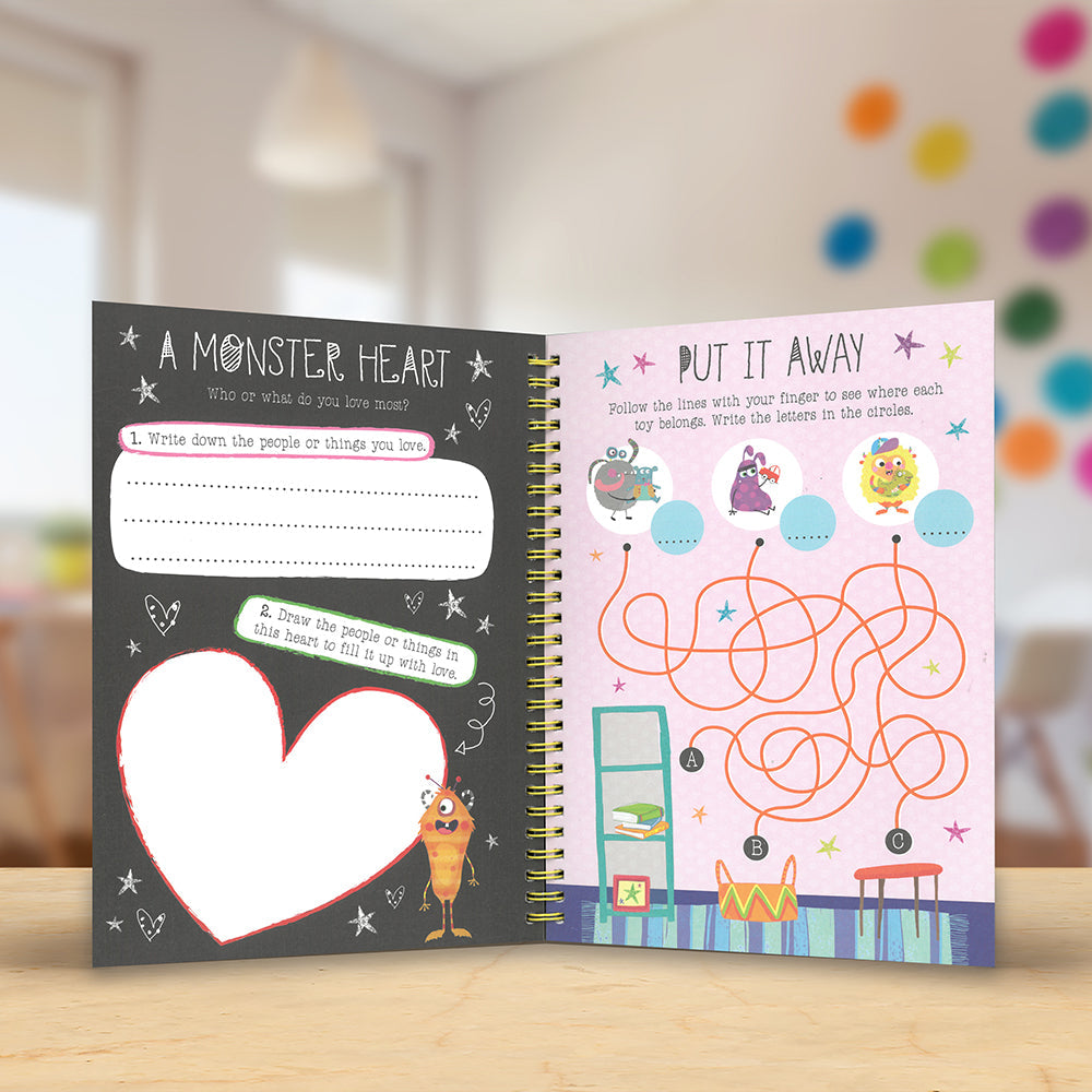 Product image 4 of The Very Hungry Worry Monsters Mindful Journal, a sticker activity book for ages 4+, by Make Believe Ideas.