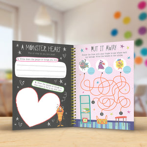 Product image 4 of The Very Hungry Worry Monsters Mindful Journal, a sticker activity book for ages 4+, by Make Believe Ideas.