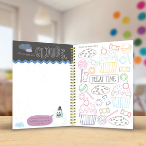 Product image 5 of The Very Hungry Worry Monsters Mindful Journal, a sticker activity book for ages 4+, by Make Believe Ideas.