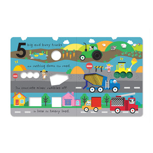 Product image 2 of Touch and Explore 5 Big and Busy Trucks, a board book by Make Believe Ideas.