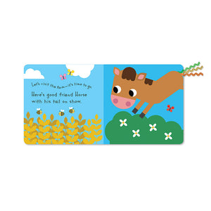 Product image 2 of Touch and Explore Farm Tails, a board book by Make Believe Ideas.