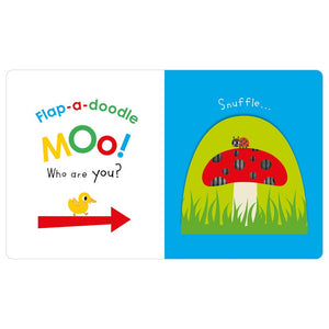 Product image 2 of Touch and Explore Flap-a-Doodle Moo!, a board book by Make Believe Ideas.