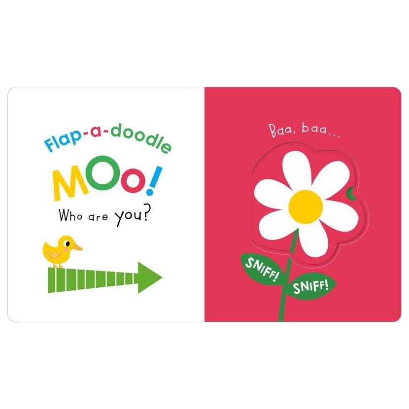 Product image 3 of Touch and Explore Flap-a-Doodle Moo!, a board book by Make Believe Ideas.
