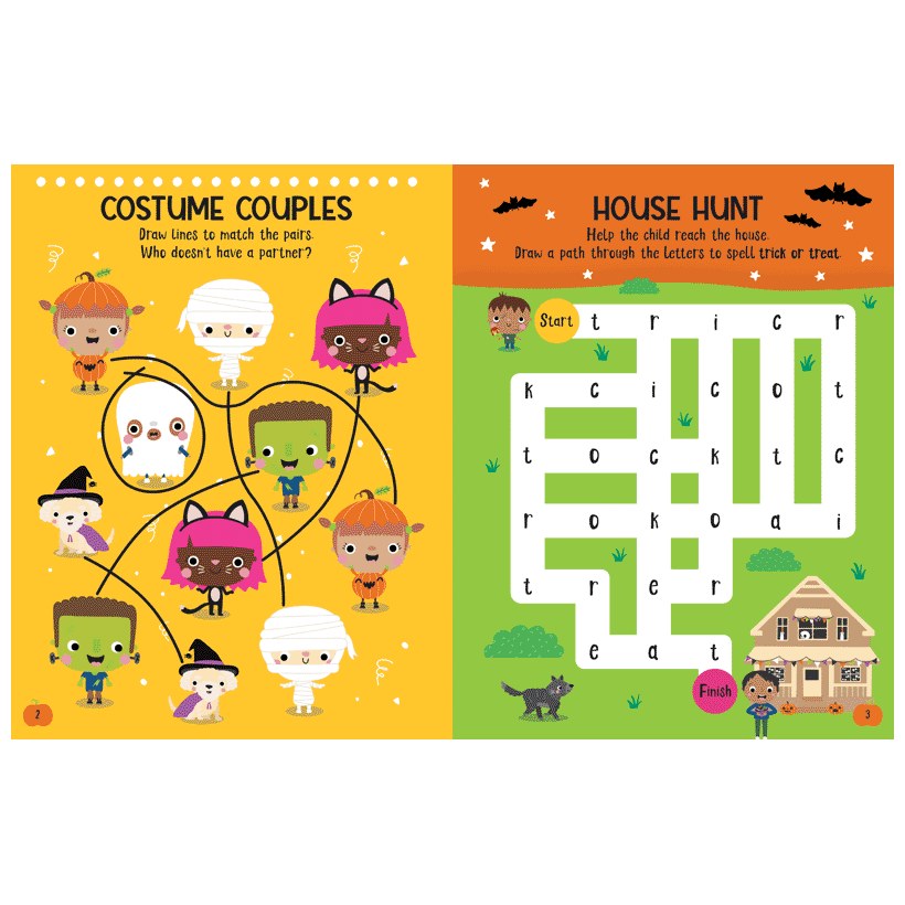 Product image 5 of Trick-or-Treat Street Activity Book, a sticker activity book for ages 4+, by Make Believe Ideas.