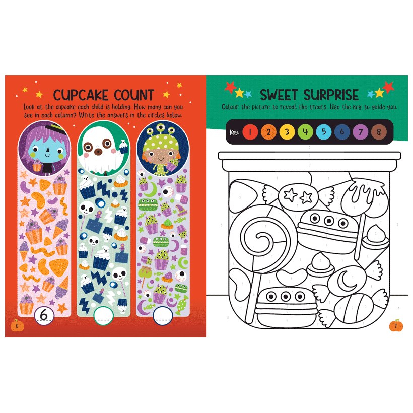 Product image 8 of Trick-or-Treat Street Activity Book, a sticker activity book for ages 4+, by Make Believe Ideas.