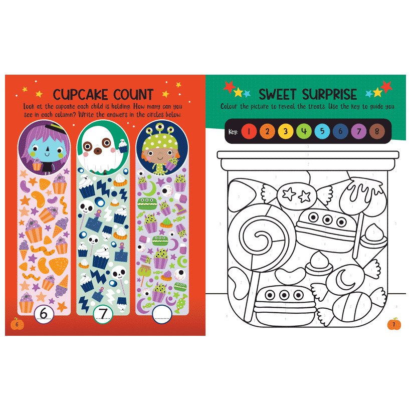 Product image 9 of Trick-or-Treat Street Activity Book, a sticker activity book for ages 4+, by Make Believe Ideas.