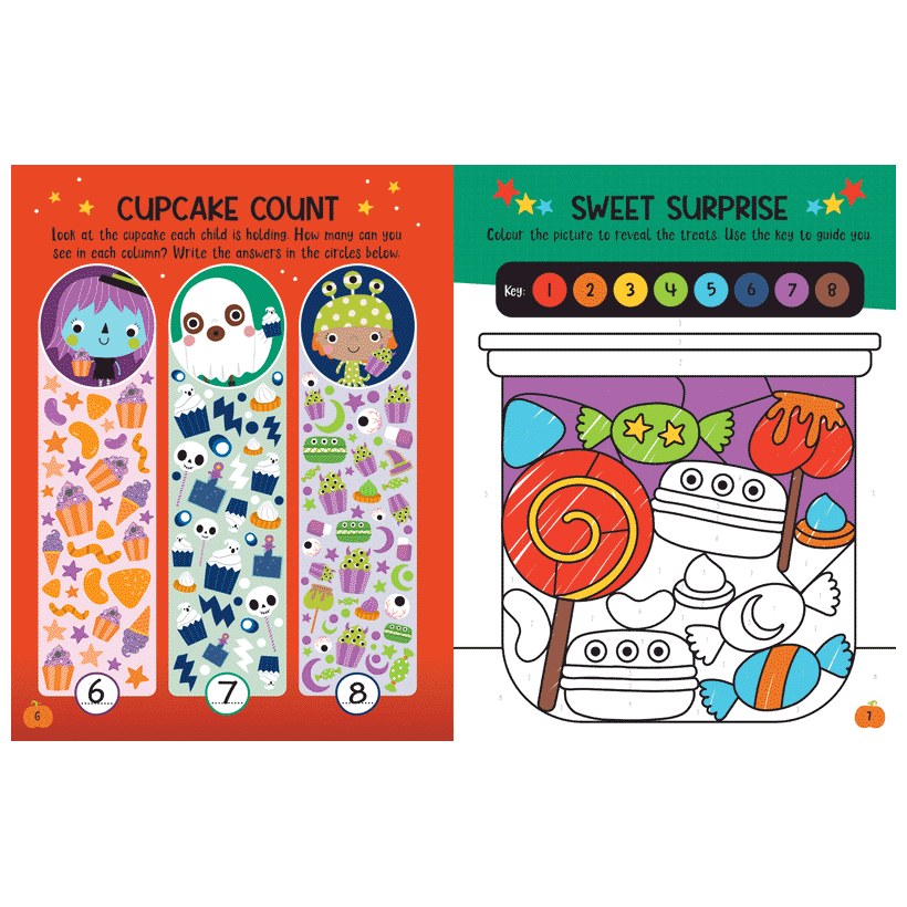 Product image 12 of Trick-or-Treat Street Activity Book, a sticker activity book for ages 4+, by Make Believe Ideas.