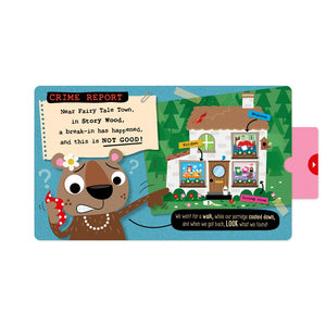 Product image 7 of True Crime Fairy Tales Goldilocks and the Three Bears, a board book for ages 0+, by Make Believe Ideas.