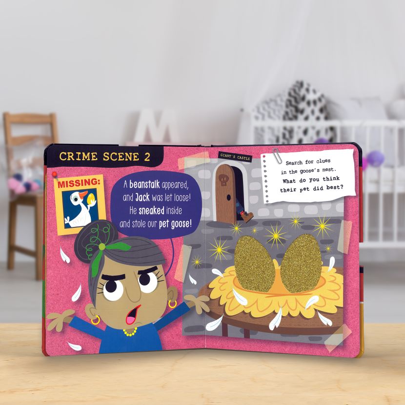 Product image 3 of True Crime Fairy Tales Jack and the Beanstalk, a board book for ages 0+, by Make Believe Ideas.