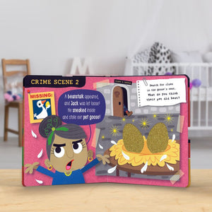 Product image 3 of True Crime Fairy Tales Jack and the Beanstalk, a board book for ages 0+, by Make Believe Ideas.