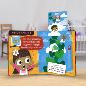 Product image 5 of True Crime Fairy Tales Jack and the Beanstalk, a board book for ages 0+, by Make Believe Ideas.