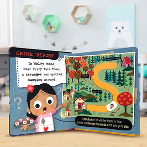Product image 3 of True Crime Fairy Tales Little Red Riding Hood, a board book for ages 0+, by Make Believe Ideas.