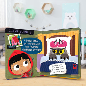 Product image 5 of True Crime Fairy Tales Little Red Riding Hood, a board book for ages 0+, by Make Believe Ideas.