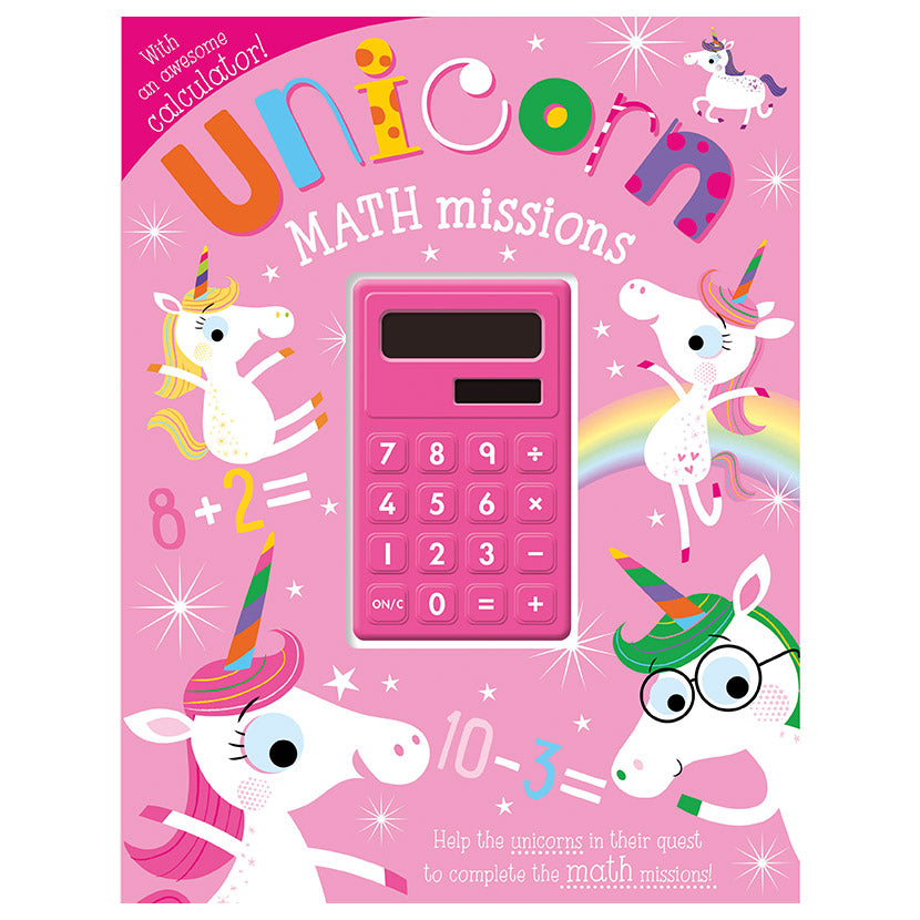 Product image 1 of Unicorn Maths Missions, a sticker activity book for ages 5+, by Make Believe Ideas.