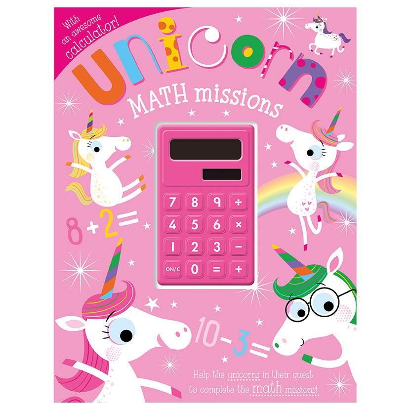 Product image 1 of Unicorn Maths Missions, a sticker activity book for ages 5+, by Make Believe Ideas.