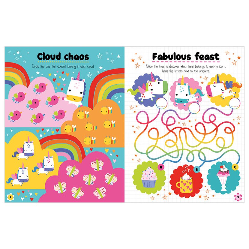 Product image 2 of Unicorn World, a sticker activity book for ages 3+, by Make Believe Ideas.