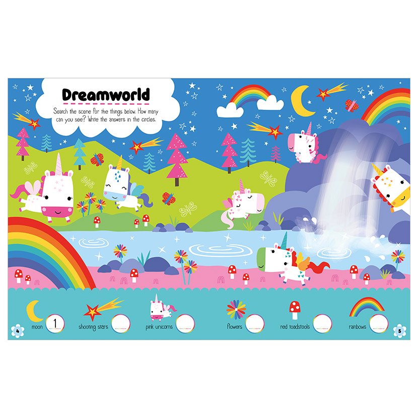Product image 3 of Unicorn World, a sticker activity book for ages 3+, by Make Believe Ideas.