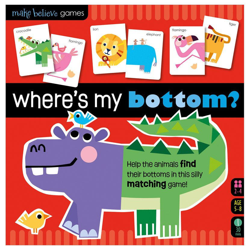 Product image 1 of Where's My Bottom?, a game for ages 5+, by Make Believe Ideas.