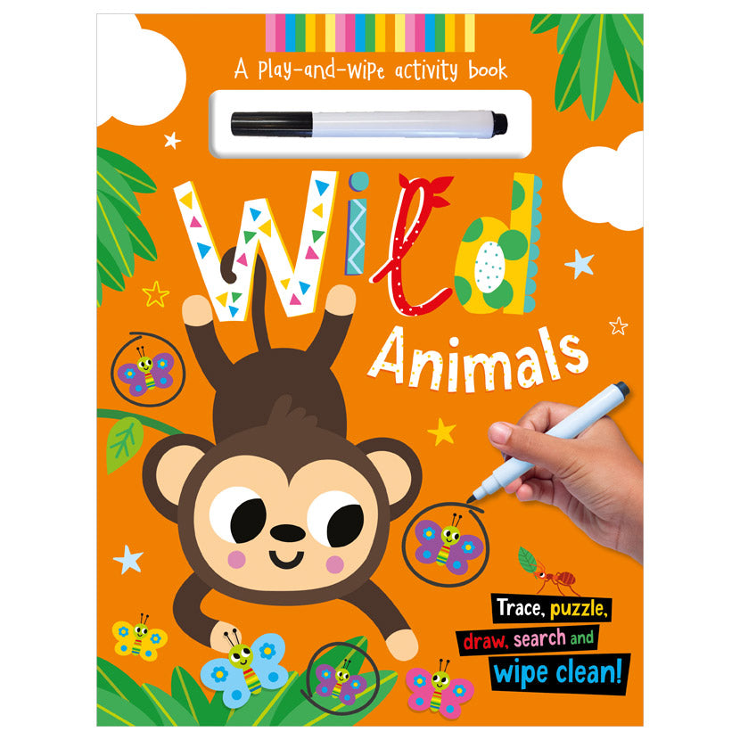 Product image 1 of Wild Animals, a sticker activity book for ages 3+, by Make Believe Ideas.