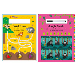 Product image 2 of Wild Animals, a sticker activity book for ages 3+, by Make Believe Ideas.