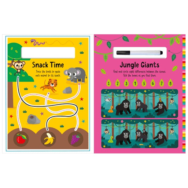 Product image 4 of Wild Animals, a sticker activity book for ages 3+, by Make Believe Ideas.