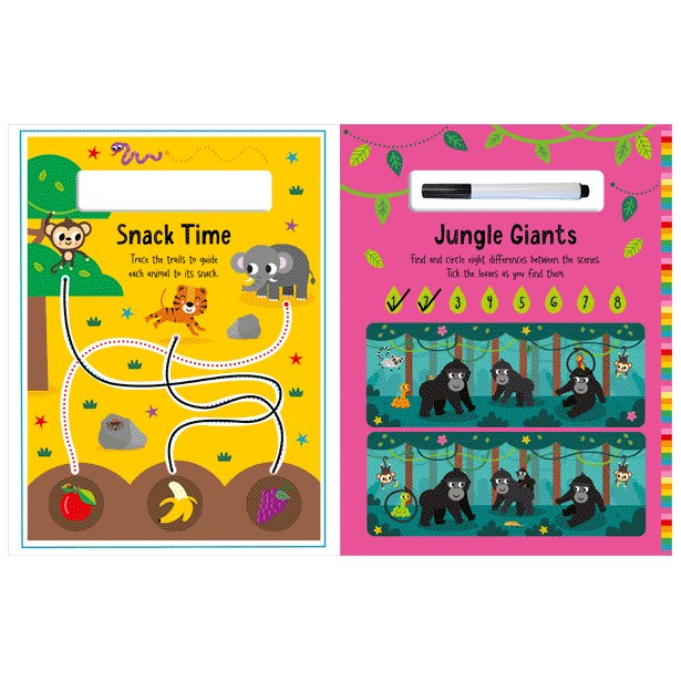 Product image 8 of Wild Animals, a sticker activity book for ages 3+, by Make Believe Ideas.