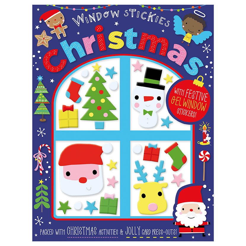 Product image 1 of Window Stickies Christmas, a sticker activity book for ages 3+, by Make Believe Ideas.