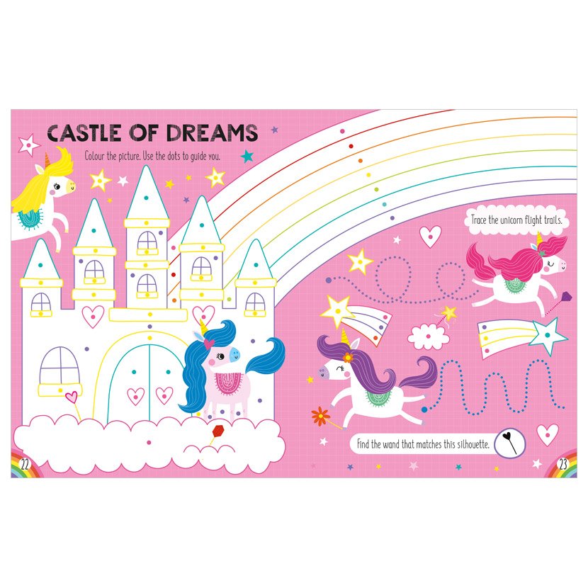Product image 2 of Window Stickies Unicorns Activity Book, a sticker activity book for ages 4+, by Make Believe Ideas.