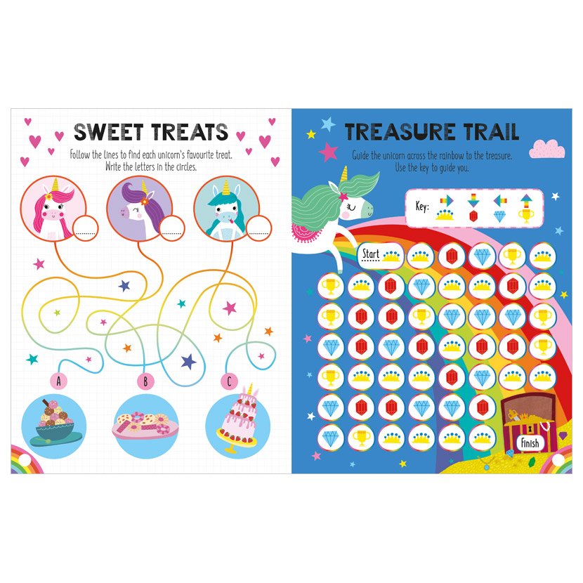 Product image 3 of Window Stickies Unicorns Activity Book, a sticker activity book for ages 4+, by Make Believe Ideas.