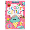 Product image 1 of Wipe Clean: Foodie Cuties, a sticker activity book for ages 4+, by Make Believe Ideas.