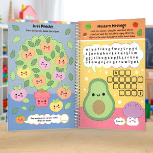 Product image 5 of Wipe Clean: Foodie Cuties, a sticker activity book for ages 4+, by Make Believe Ideas.