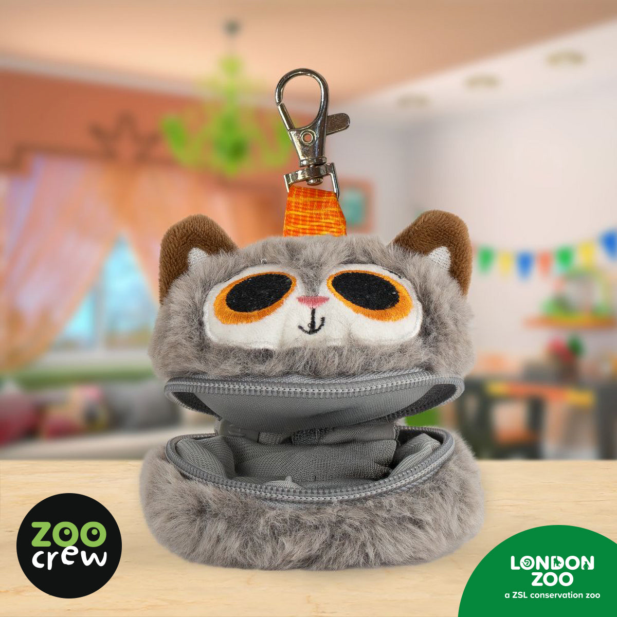 Product image 3 of Zippazoo Bag Buddy Bush Baby, a stationery item for ages 3+, by Make Believe Ideas.