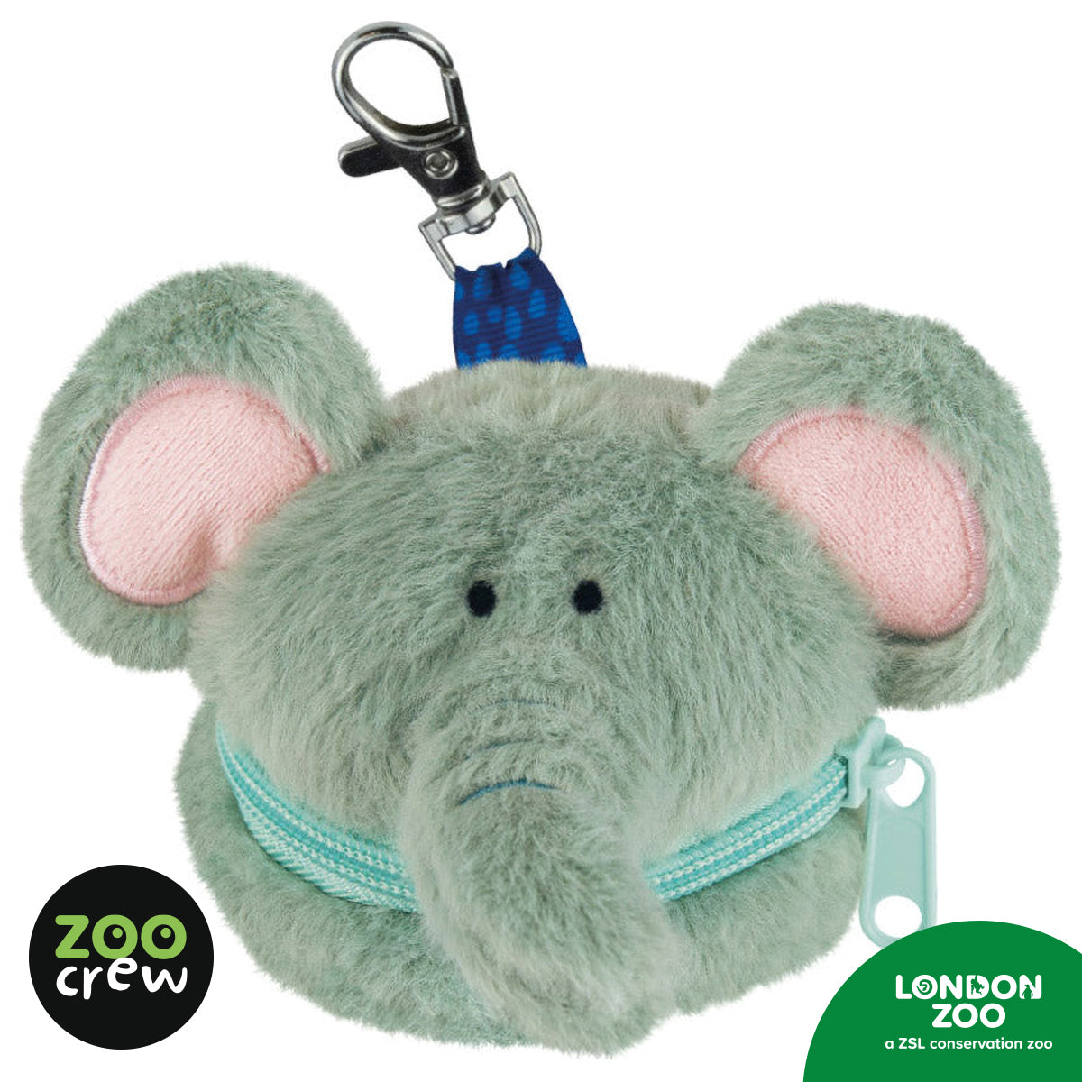 Product image 1 of Zippazoo Bag Buddy Elephant, a stationery item for ages 3+, by Make Believe Ideas.